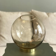 Load image into Gallery viewer, Globe Vase - Amber/Gold