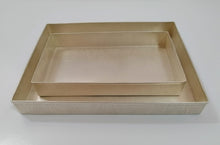 Load image into Gallery viewer, Nested Rectangular Tray Set - Matte Silver