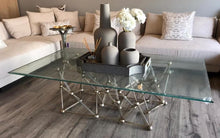 Load image into Gallery viewer, Silver Leaf Iron Coffee Table