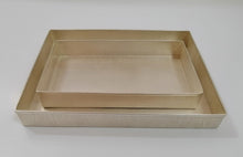 Load image into Gallery viewer, Nested Rectangular Tray Set - Matte Silver