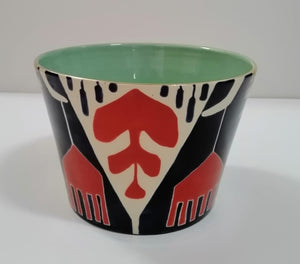 Red Ikat Bowls and Trays