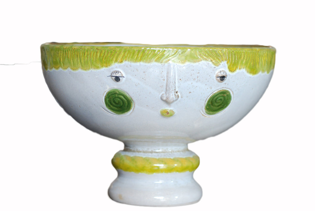 Green Smiley face - Vase