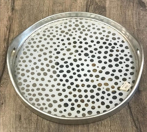 PP-Dotted mirror tray